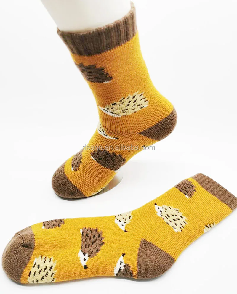 
DYLM1240 Children and kids Thick Heat Trapping Insulated Heated Boot Thermal Socks Warm Winter Crew For Cold Weather Ski sock 