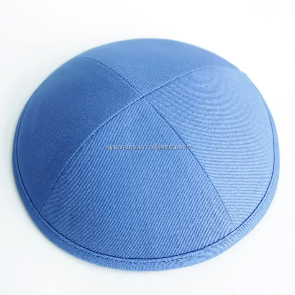 Factory Wholesale Burlap Linen(polyester) fabric Kippah, texture kippot, customized yarmulke, cotton Jewish skull caps