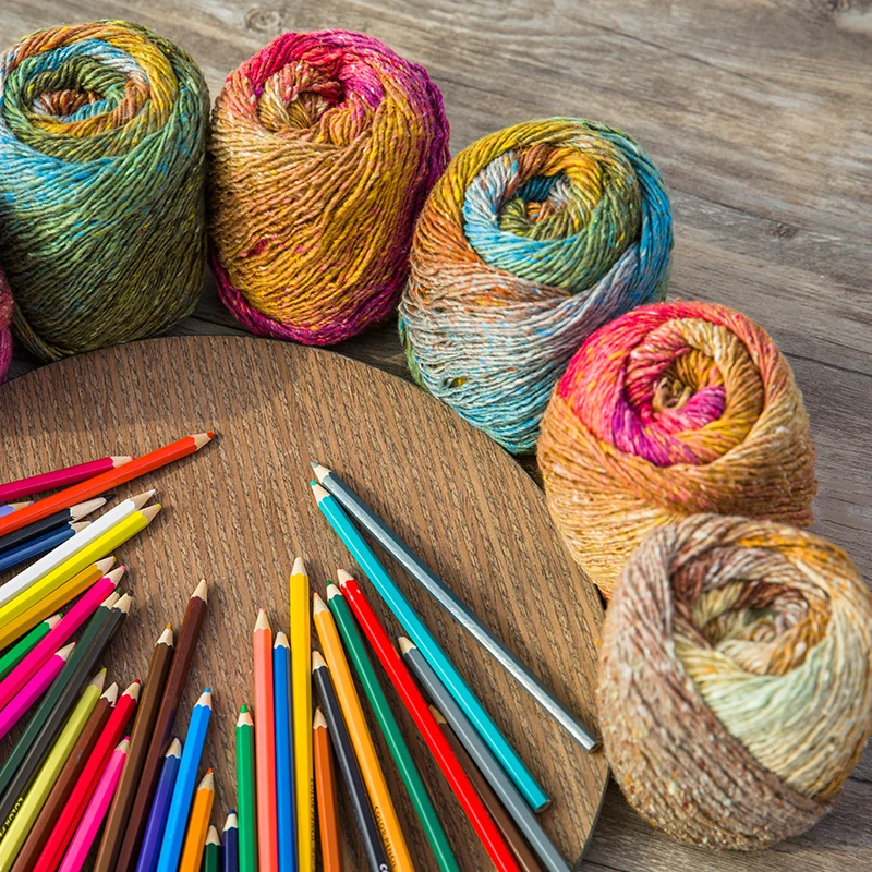  Очень толстая футболка Yarncrafts из органического мягкого шелка ручной вязки хлопковая шелковая