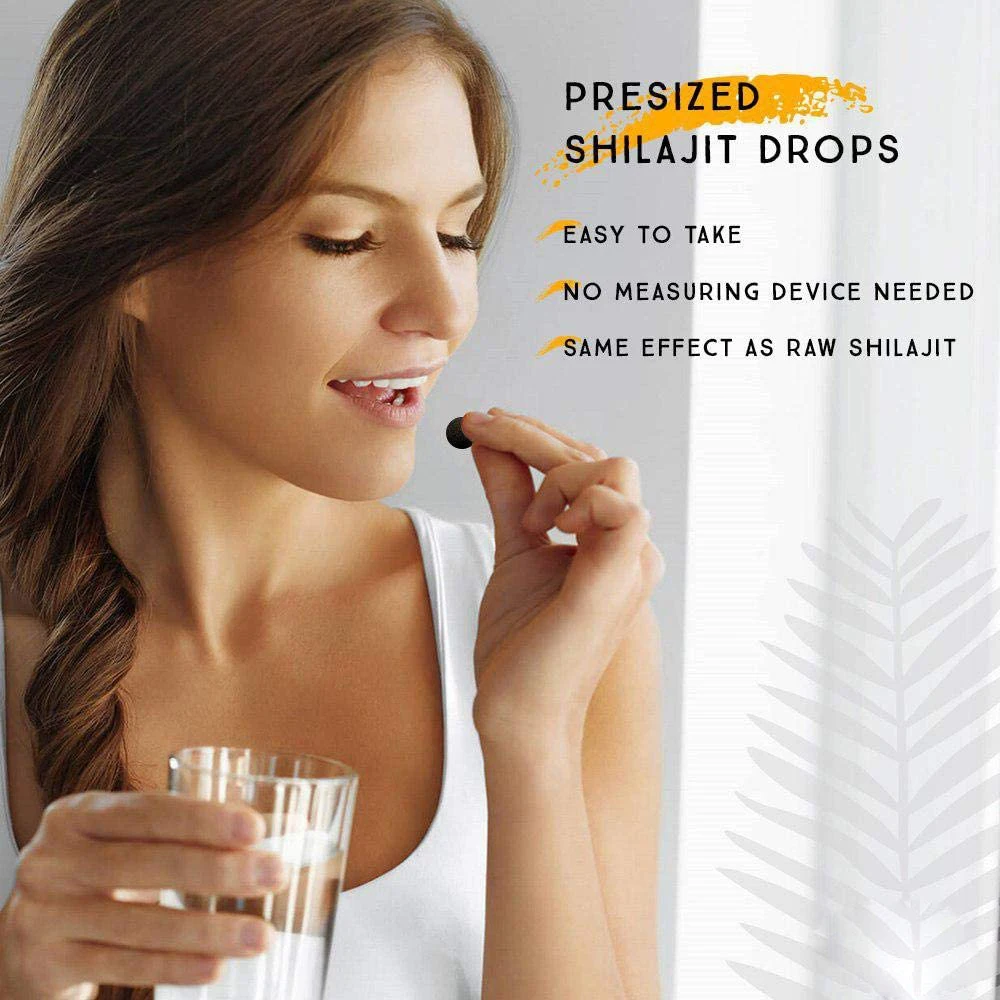 Pure Himalayan Shilajit Dry Drops - shilajit resin extract, Rich in Naturall Fulvic Acid, 100% Pure, Trace Minerals Complex