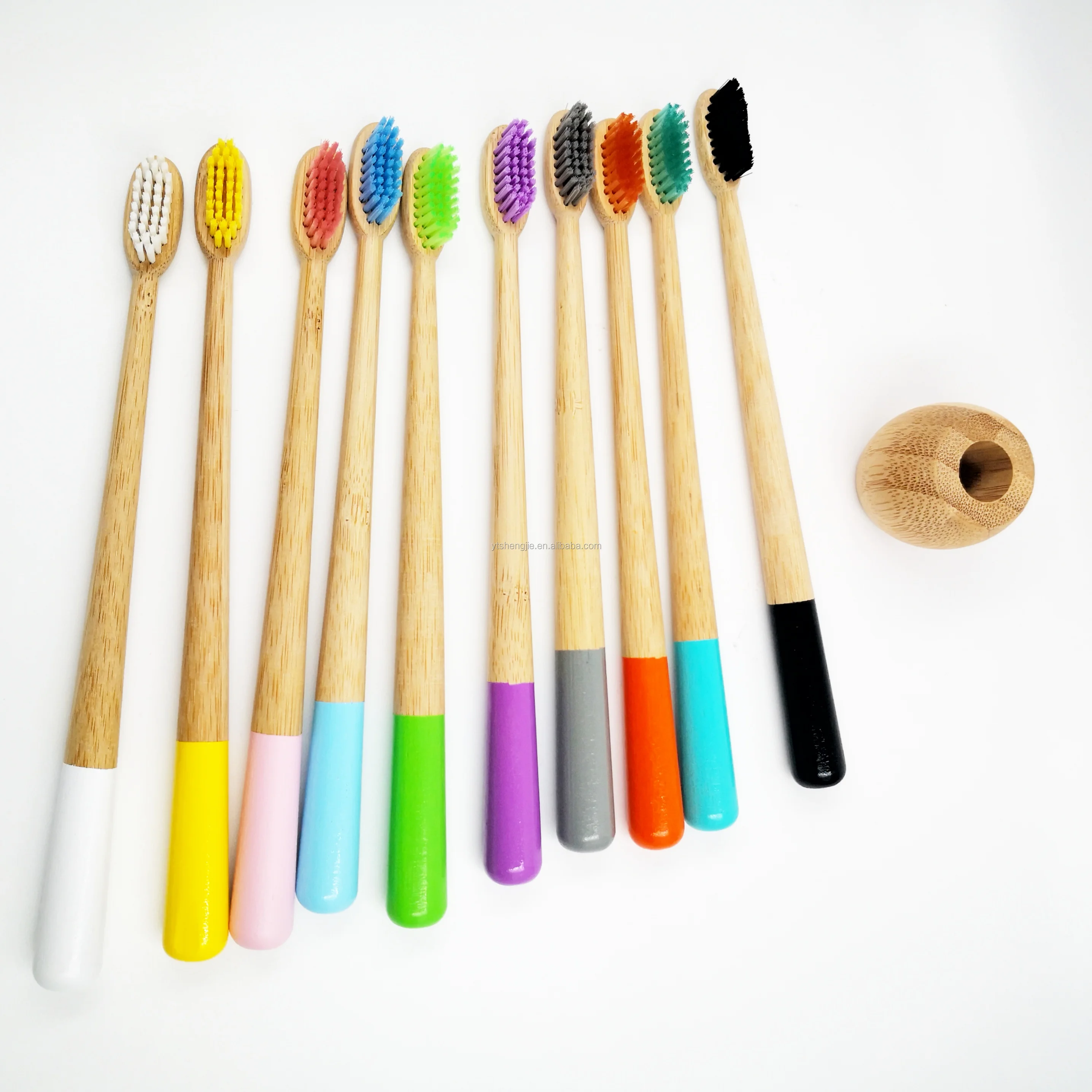 wholesale charcoal bristles biodegradable bamboo toothbrush