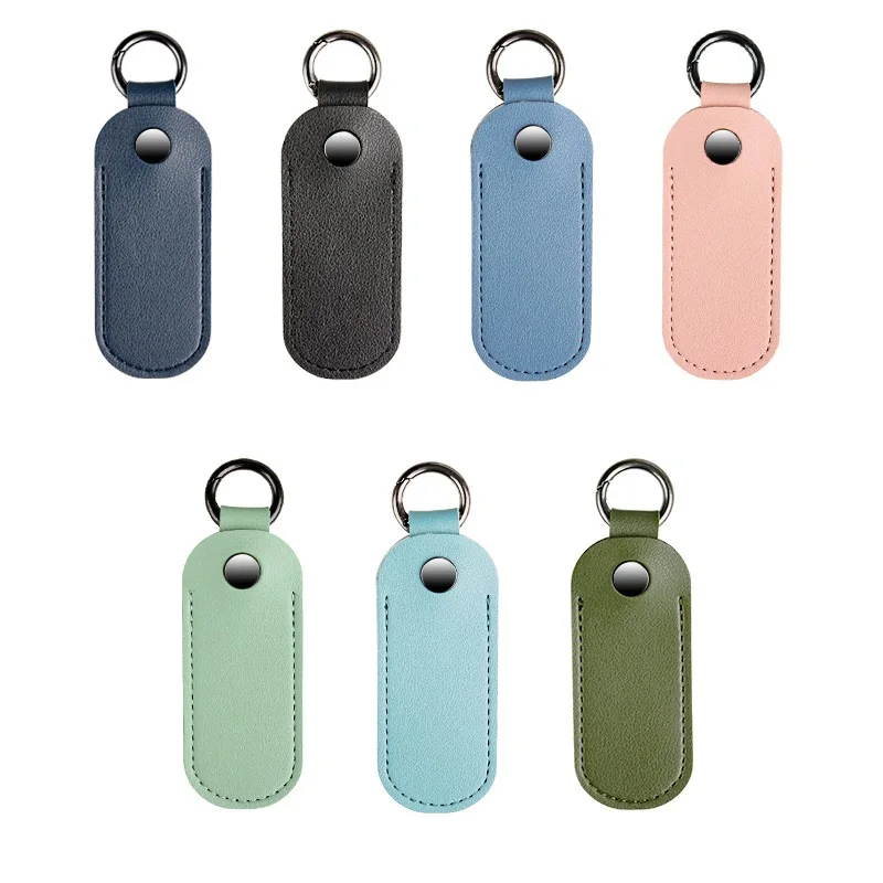 Leather Keychain USB Flash Driver Protect Case Holder Key Chain USB Drive SD Card Sleeve Case Leather Cover
