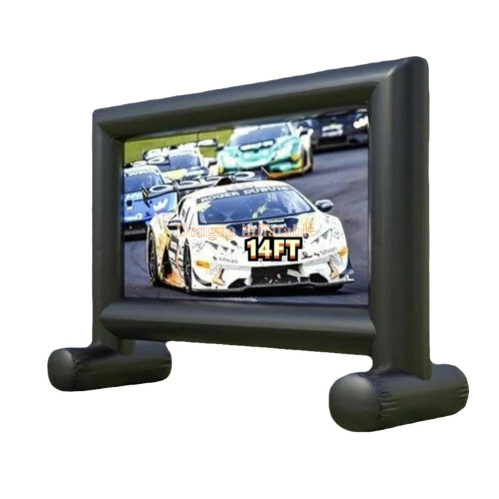 Oxford fabric inflatable cinema screen outdoor inflatable movie projector screen