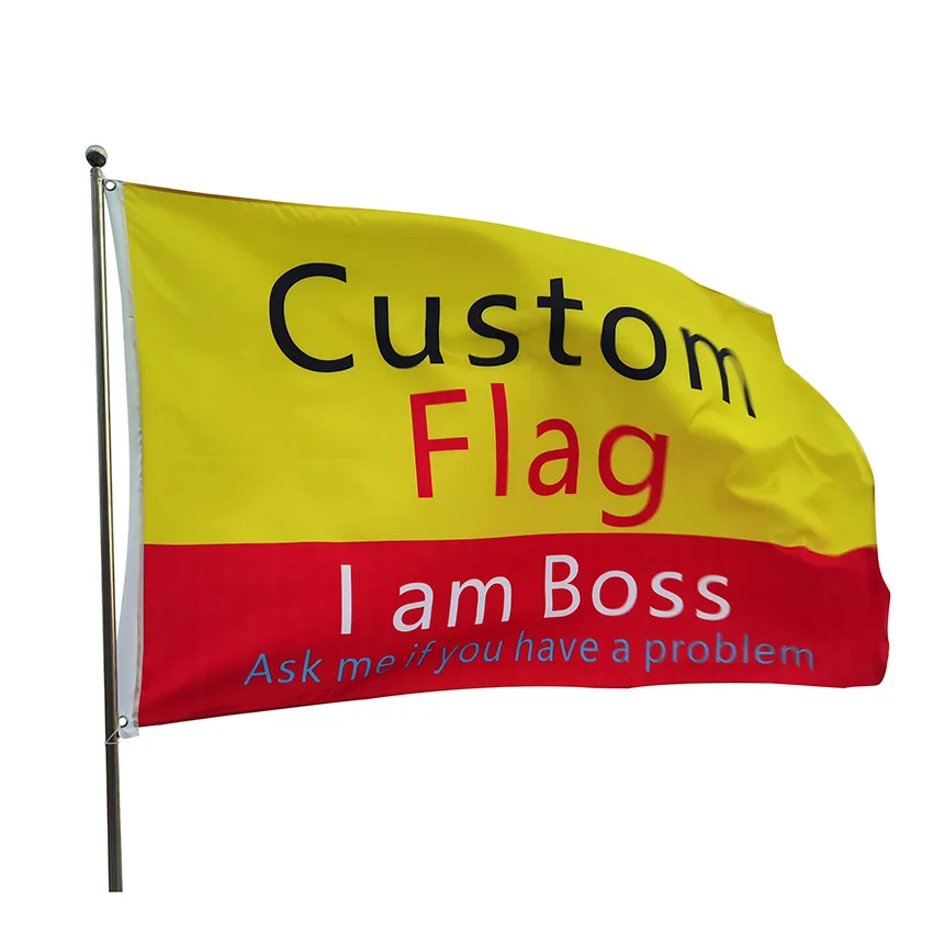 Professional Factory Supply Blank Free Logo  Waterproof Custom Print Flag  3x5ft polyester national