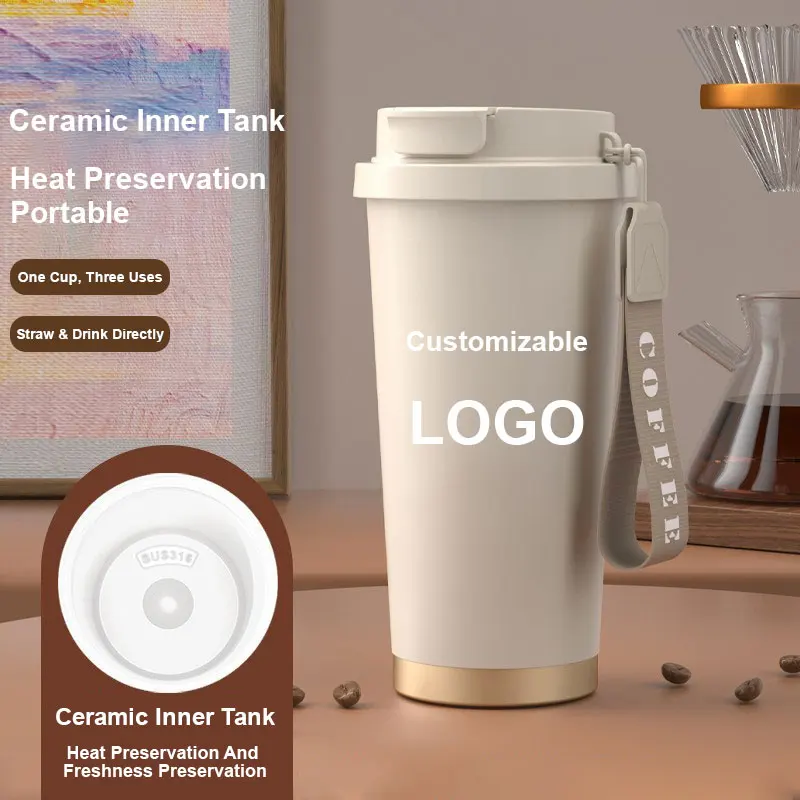 Customizable Logo Smart Display Temperature Drinkware Tumbler Water Bottles Thermos Coffee Cup