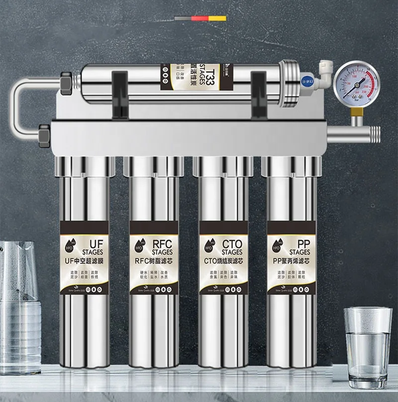Wholesale 5 Stages portable Under sink Uf 304 Stainless Steel Ultra filter home drinking Water Purifier water