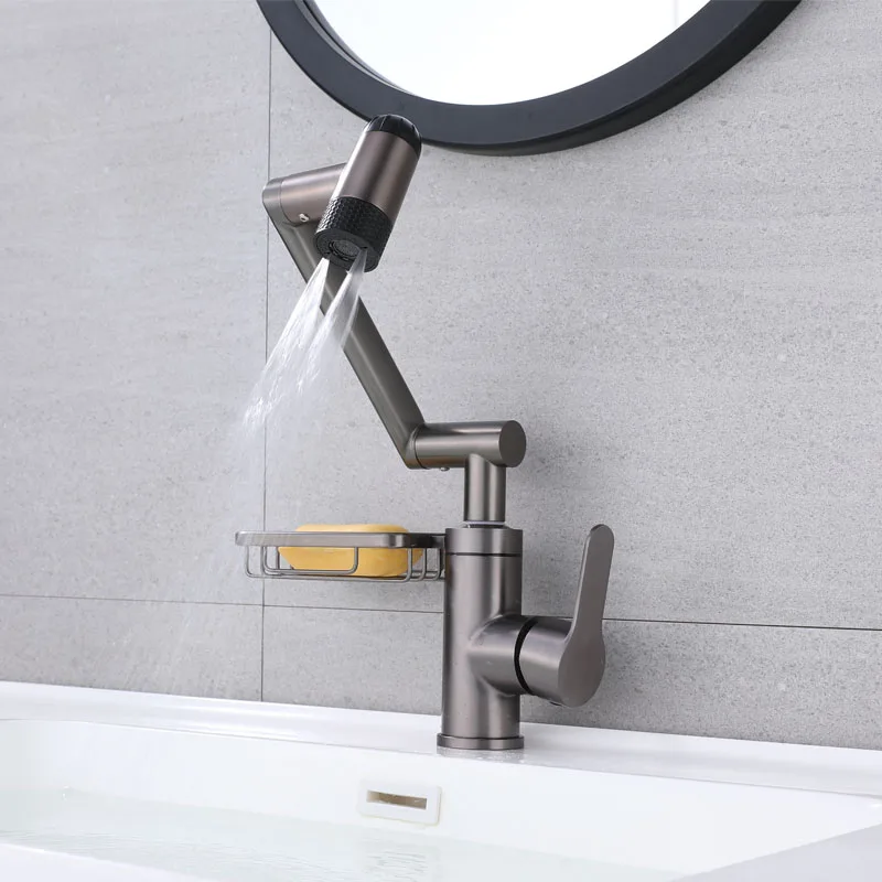 Yipin Modern stainless steel sink faucet kitchen tap sprayer faucet kitchen single hole multifunction kitchen sink faucet