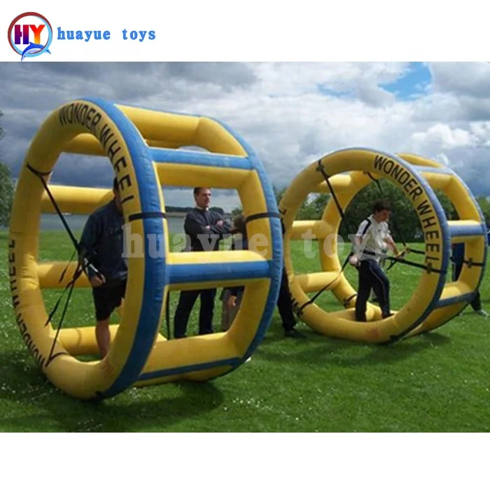 Hot Selling Water Game Inflatable Water Walking Roller Wheel Walking Hamster Roller Wheel For Kids