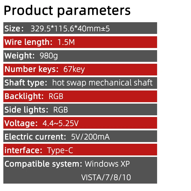 DIY Moded AF670 BT5.0 2.4Ghz Wireless Keyboard RGB Gaming Mechanical Keyboard With Knob Volume