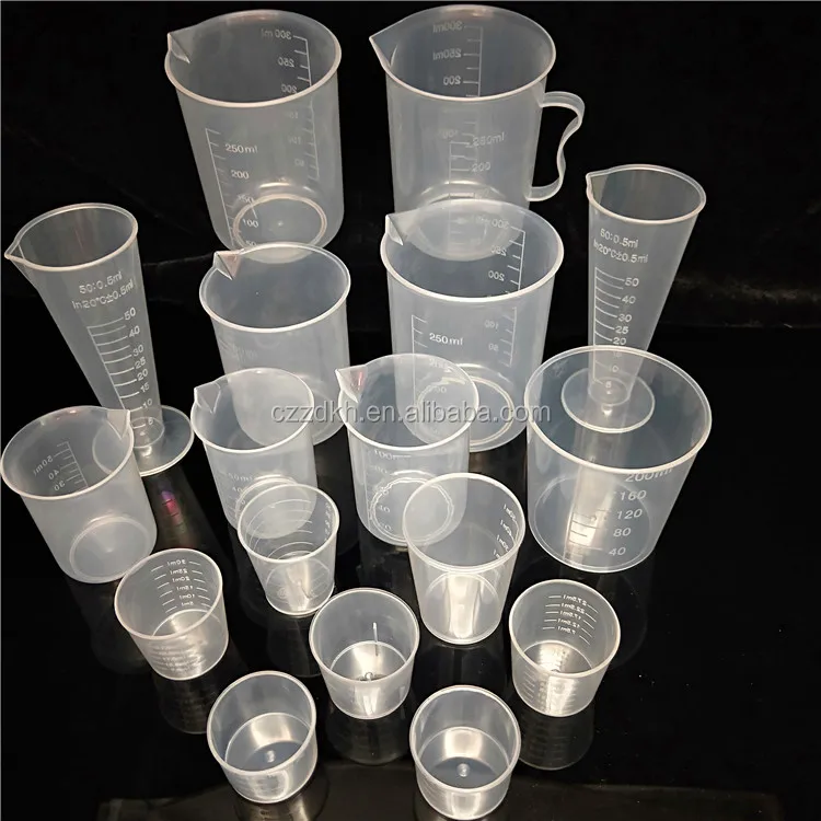 Professional Custom Different Capacity Laboratory Graduation Plastic Beaker