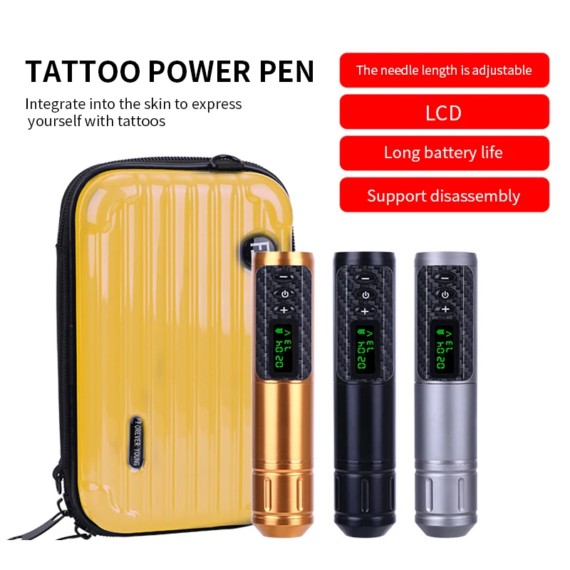 Rotary Wireless Tattoo Pen Eyebrow Permanent Makeup Machine Tattoo Supply
