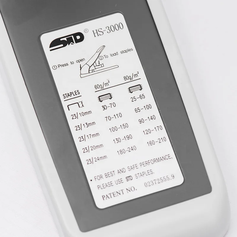 HS-3000 Office Stapler 210 Sheet Capacity Stapler No.23/8,23/10,23/13,23/15,23/17,23/20,23/24 Staples Extra Heavy Duty Stapler