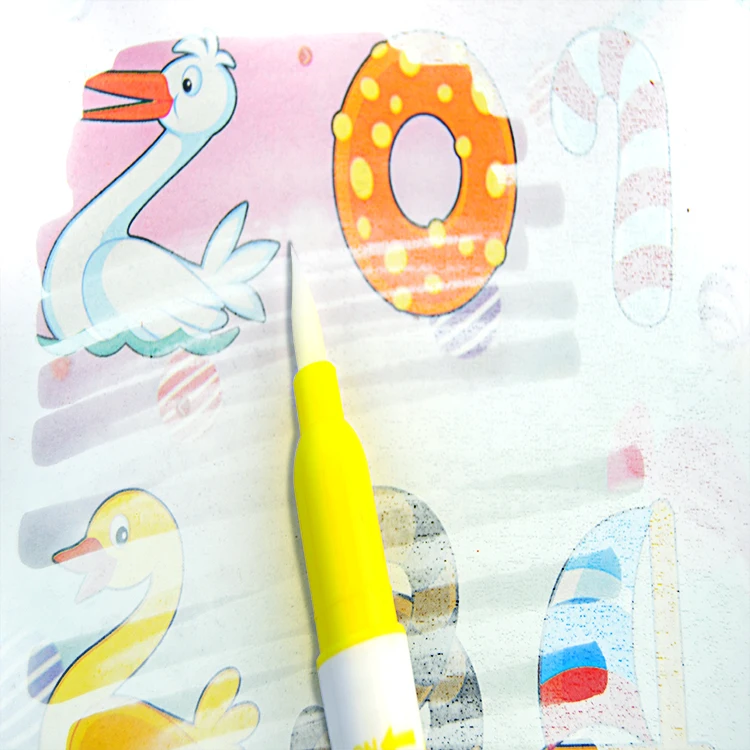  2021 back to school обучающий мультфильм милые дети печать для рисования акварелью 3-4 подарки детей игрушке