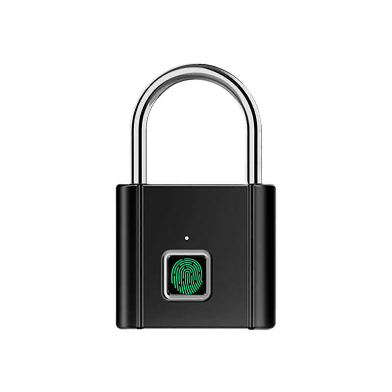 Блокировка отпечатков пальцев USB Перезаряжаемый водонепроницаемый смарт отпечатка замок Анти-кражи электрических мини для багажа на