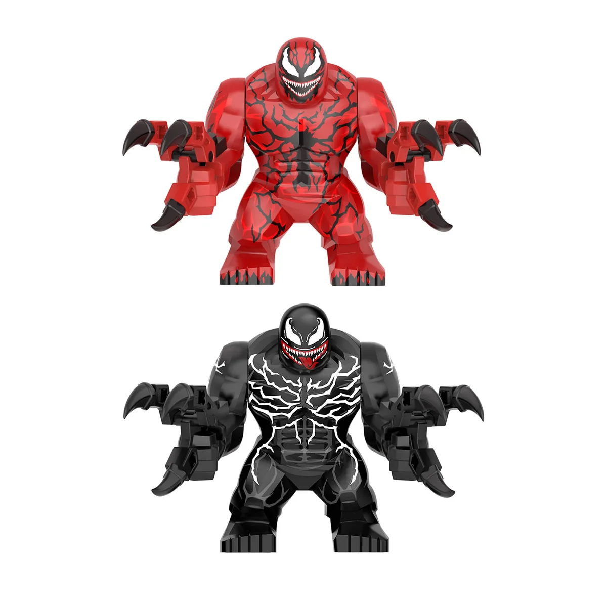 WM2195 WM2198 Super Heroes Legos Compatible 7.5CM Big Size Venom & Carnage Building Blocks Mini Figure Toys