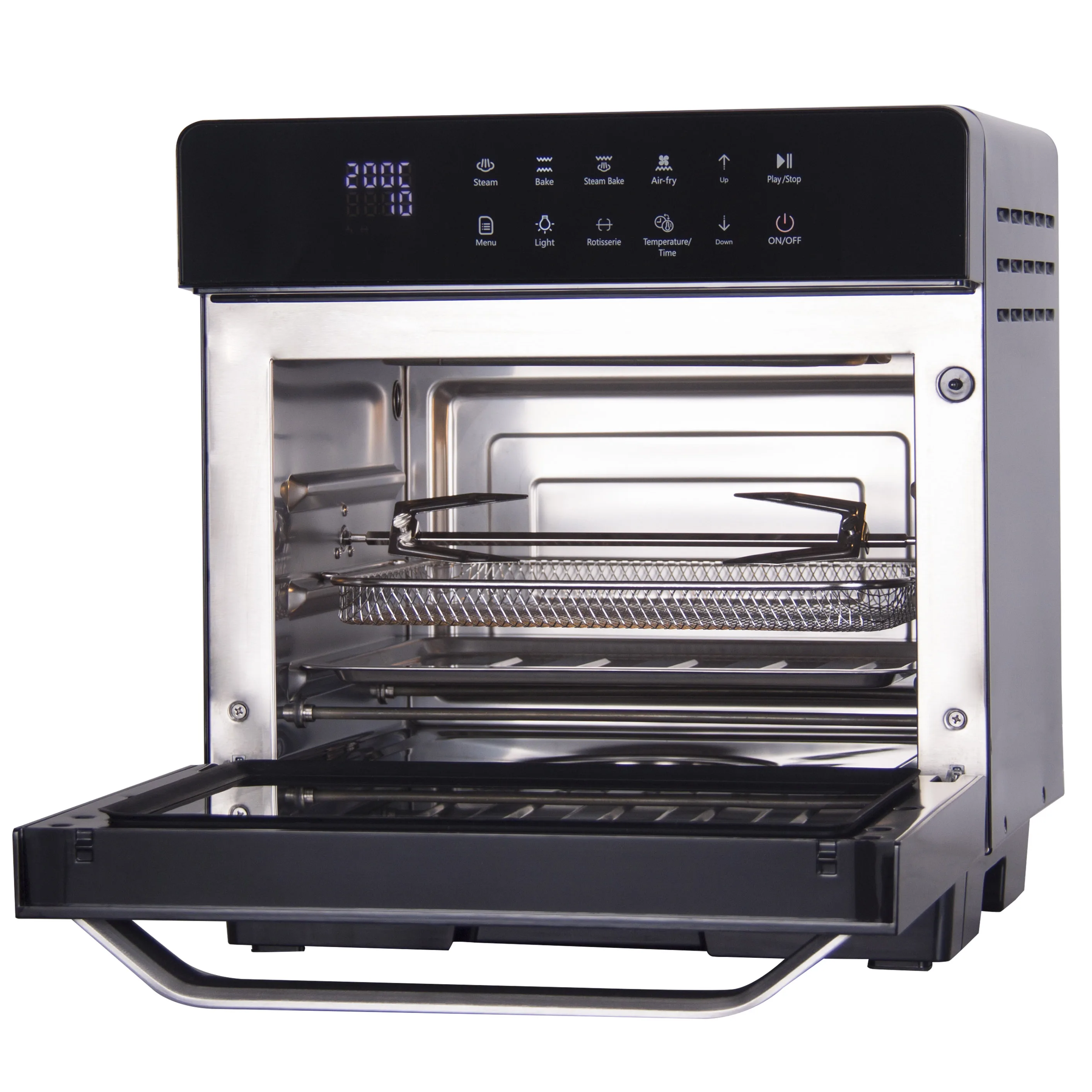 6-in-1 Toaster oven + air fryer +Steam + rice cooker + food dehydrator  + disinfection cabinet