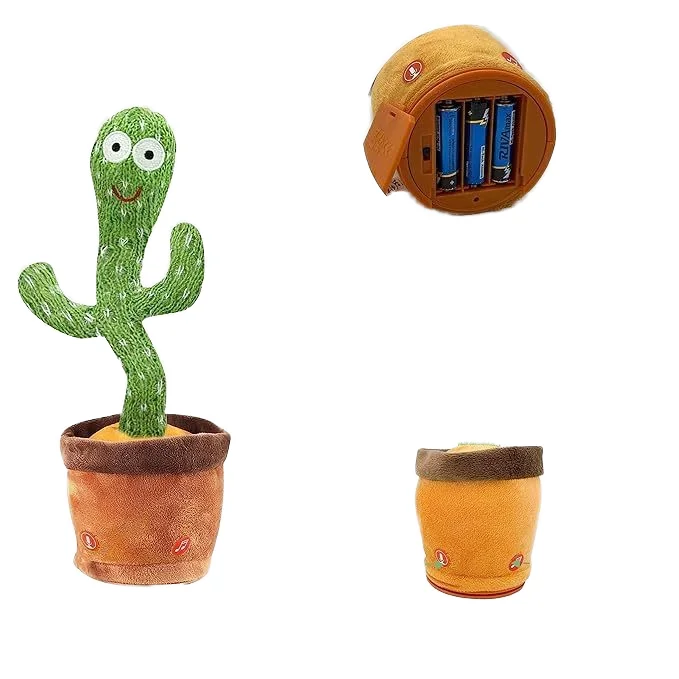 Hot Sale Custom Plant Plush Toys ODM OEM Singing Funny Dance Cactus Toy for Kids