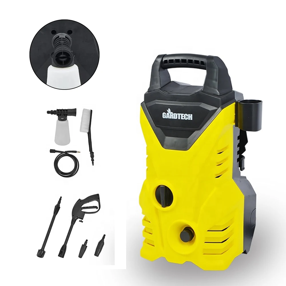 Vertak 1500W electric china high pressure washer machine car wash 105bar car washer set with auto stop system