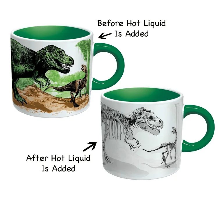 Custom Logo Printed Ceramic Magic Cup Color Changing Magic coffee Mugs