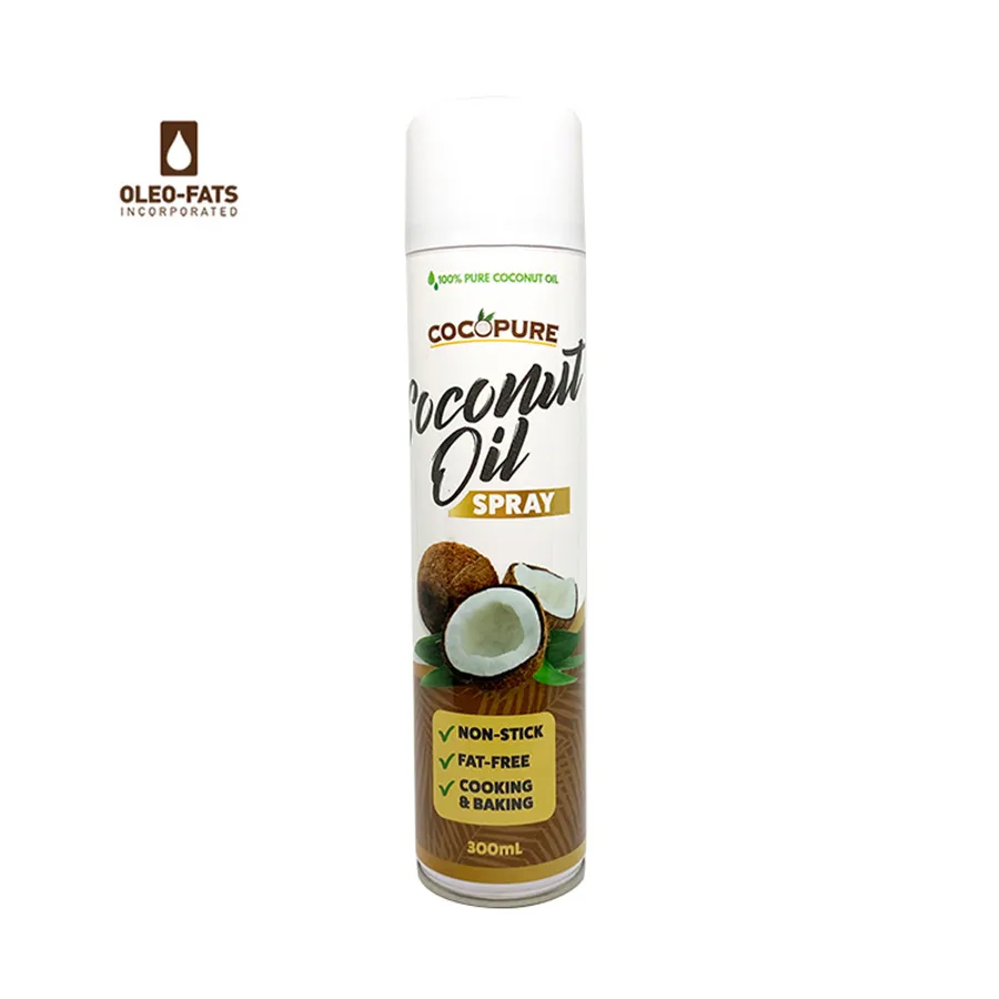 Cocopure Brand Coconut oil 300ml*12 can capacity made in Philippines organic virgin coconut oil benefits