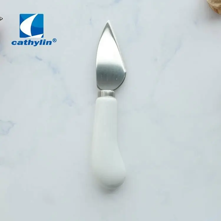 Белая керамическая ручка Cathylin милая Свадебная из нержавеющей стали резак для торта вилка лопата и набор ножей инструмент сыра