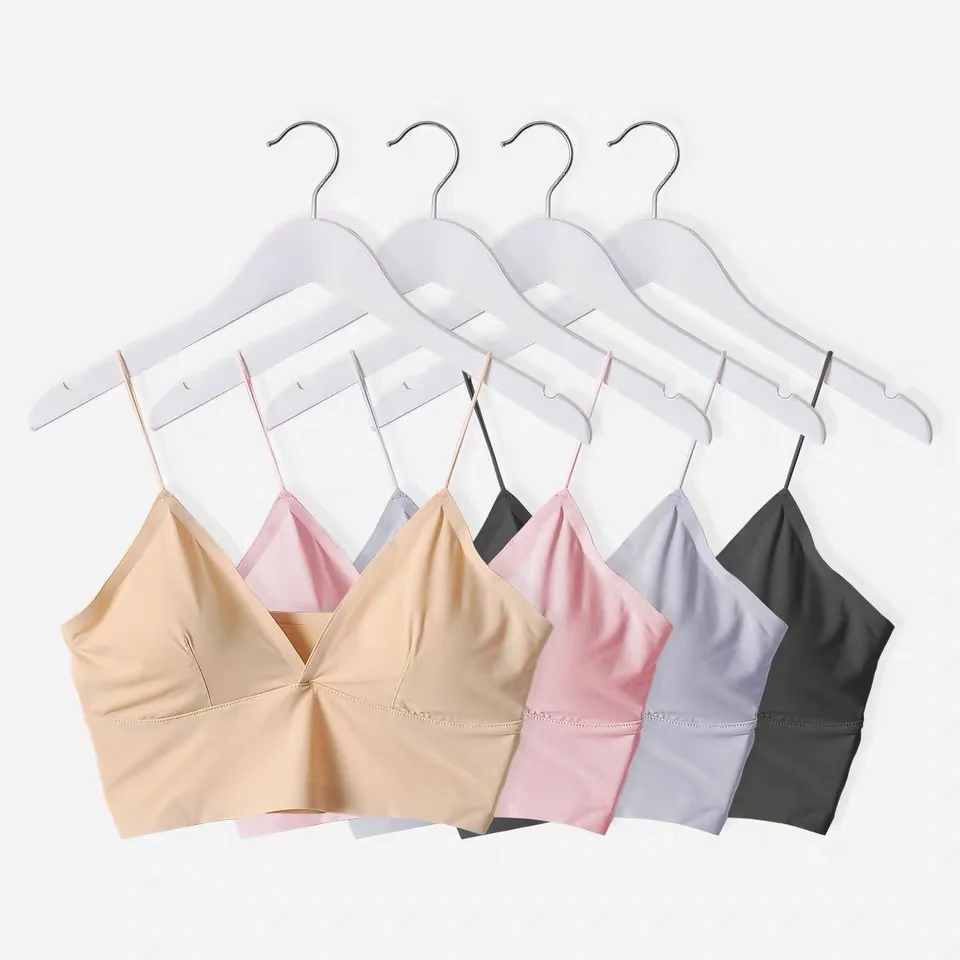 
New style Asia hot selling women Sexy french triangle cup tube top one piece seamless bra 