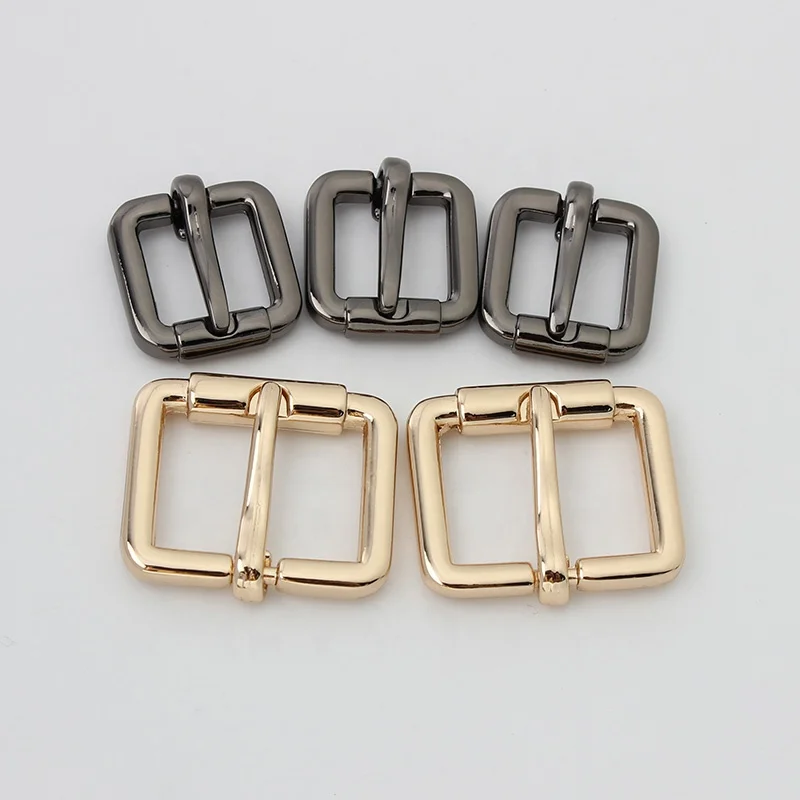 2022 Hot Sale In Stock 2Sizes Zinc Alloy Pin Buckle Roller Pin Buckle Belt Buckle For Bag