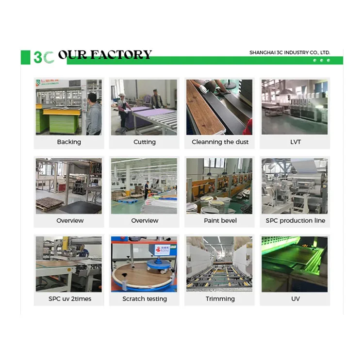 Vinyl Plastic Waterproof Easy Clean Embossed Customize SPC Flooring Stone Polymer Composite Flooring