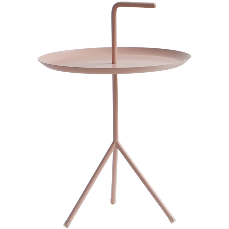 Metal Small Round Table Balcony Wrought Iron Side Stable Snack Coffee Accent Table Black White Golden