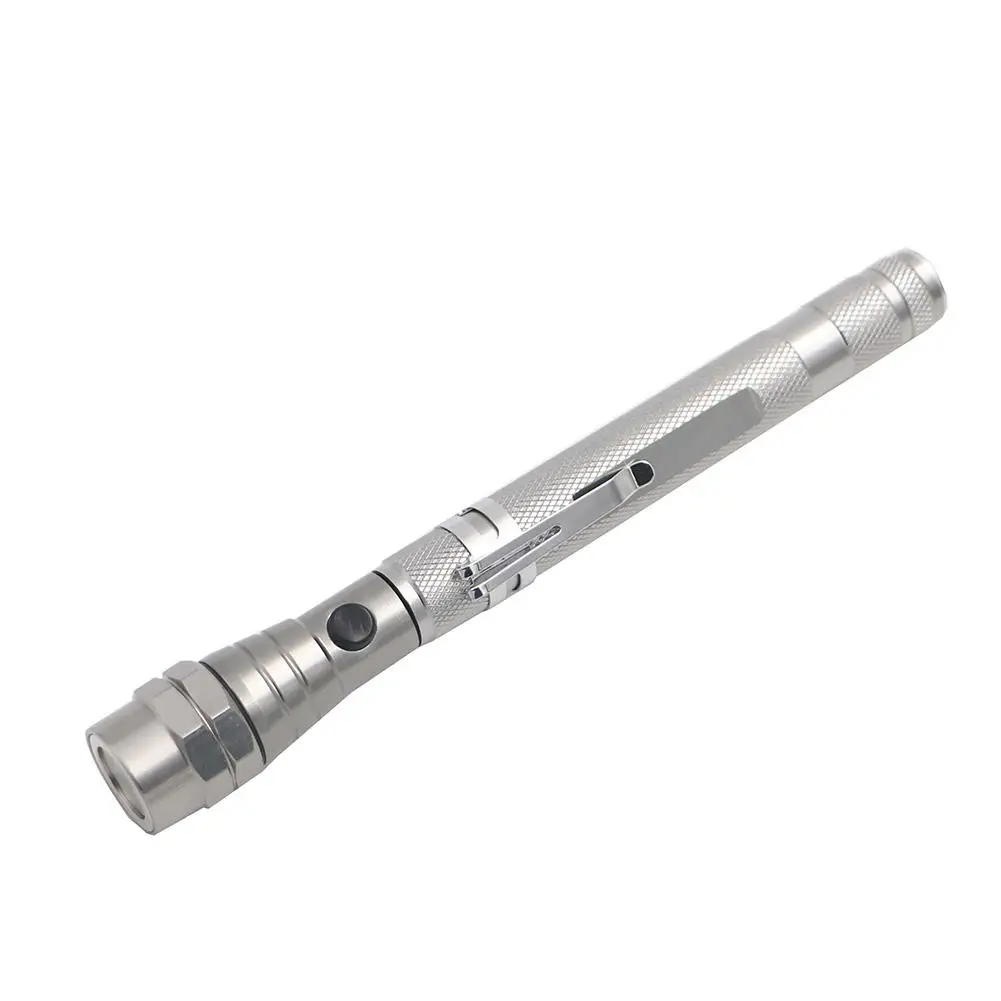 Industrial Product Flashlight 3LED Telescopic Led Flashlights Torch Magnetic Head Flashlight