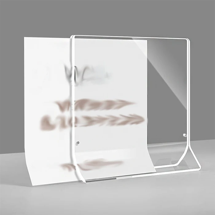 Square Magnetic Clear Acrylic Price Tag Display Stand Acrylic Menu Sign Holder For Shop