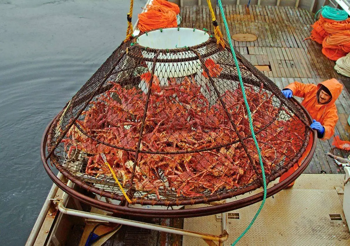 Seasonal Commercial Heavy Duty Welded Crab lobster pot used deep sea fishing trap king crab cage
