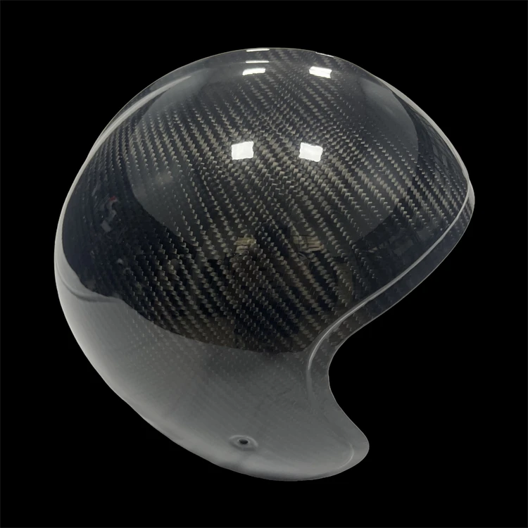 Customizable Lightweight Carbon Fiber Ski Helmet Adjustable Size with Football & Motocross & Flight Features