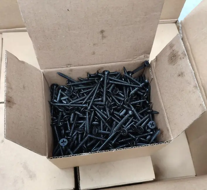 Metric drywall black gypsum board screw drywall screw to wood