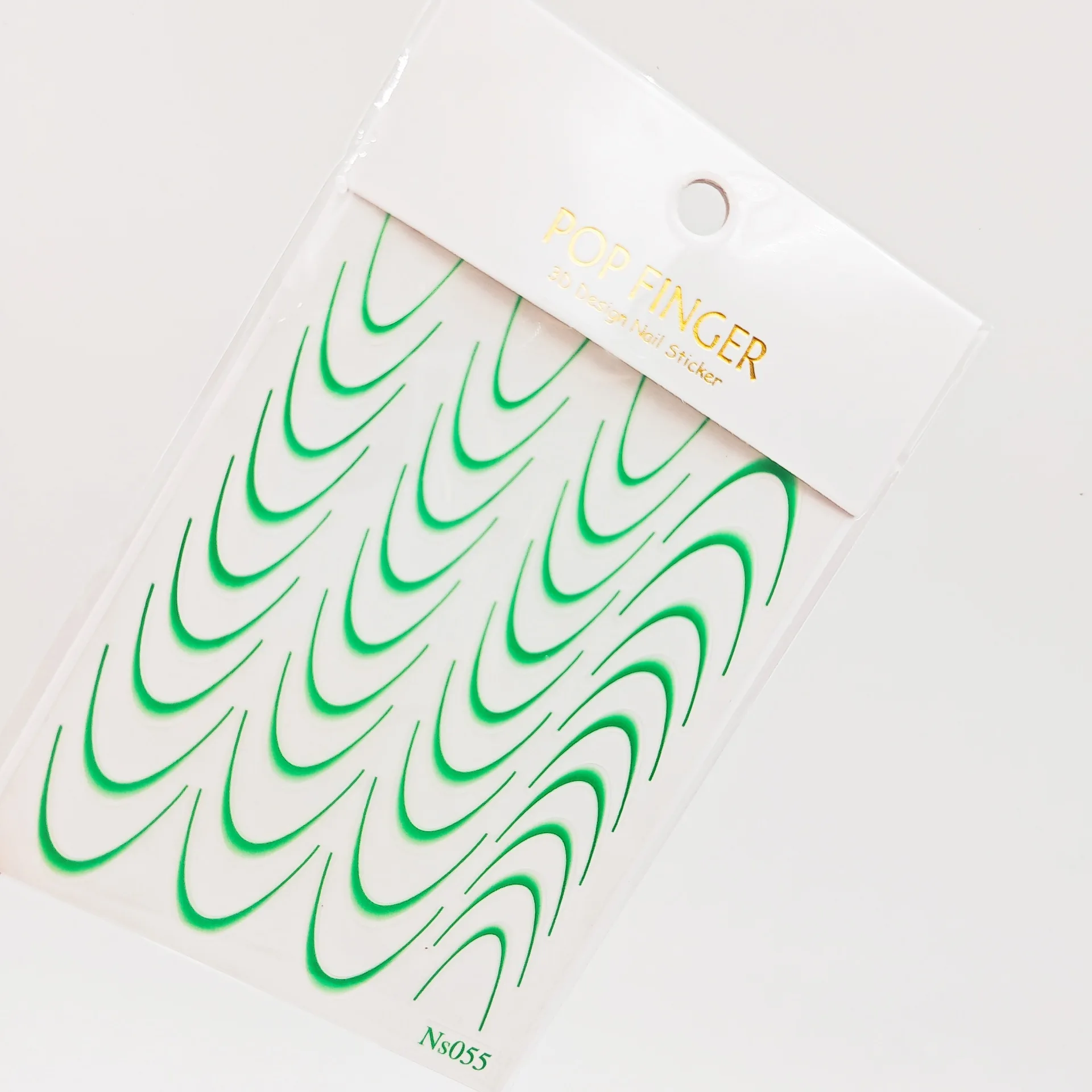 C510 SAFENG V-shape French Nail Decals Self-adhesive V Half Moon French DIY Nail Art Stickers Decals For Nail Art Decoration