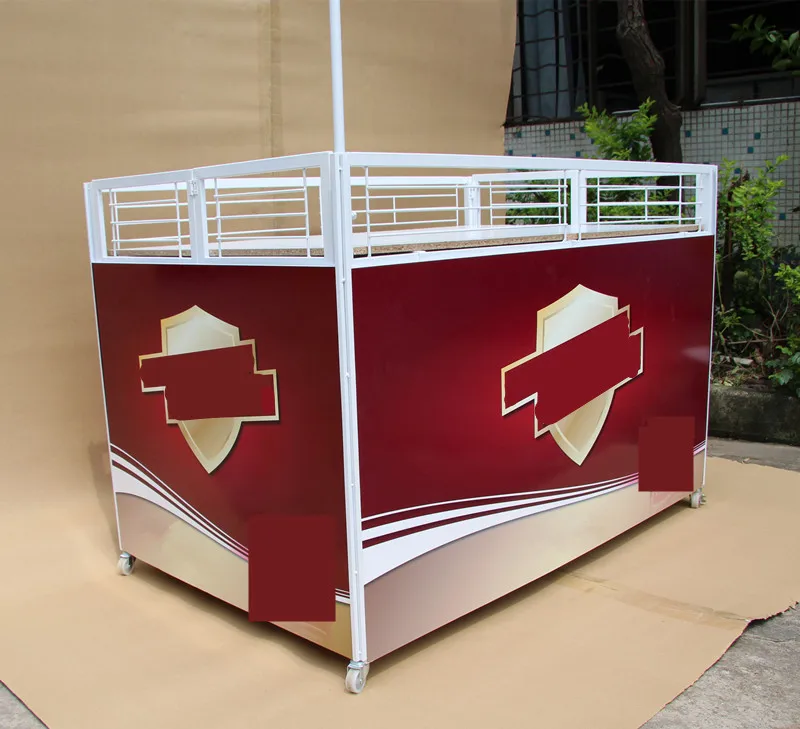 Custom supermarket equipment promotion tasting table, promotional counter table for sales marketing