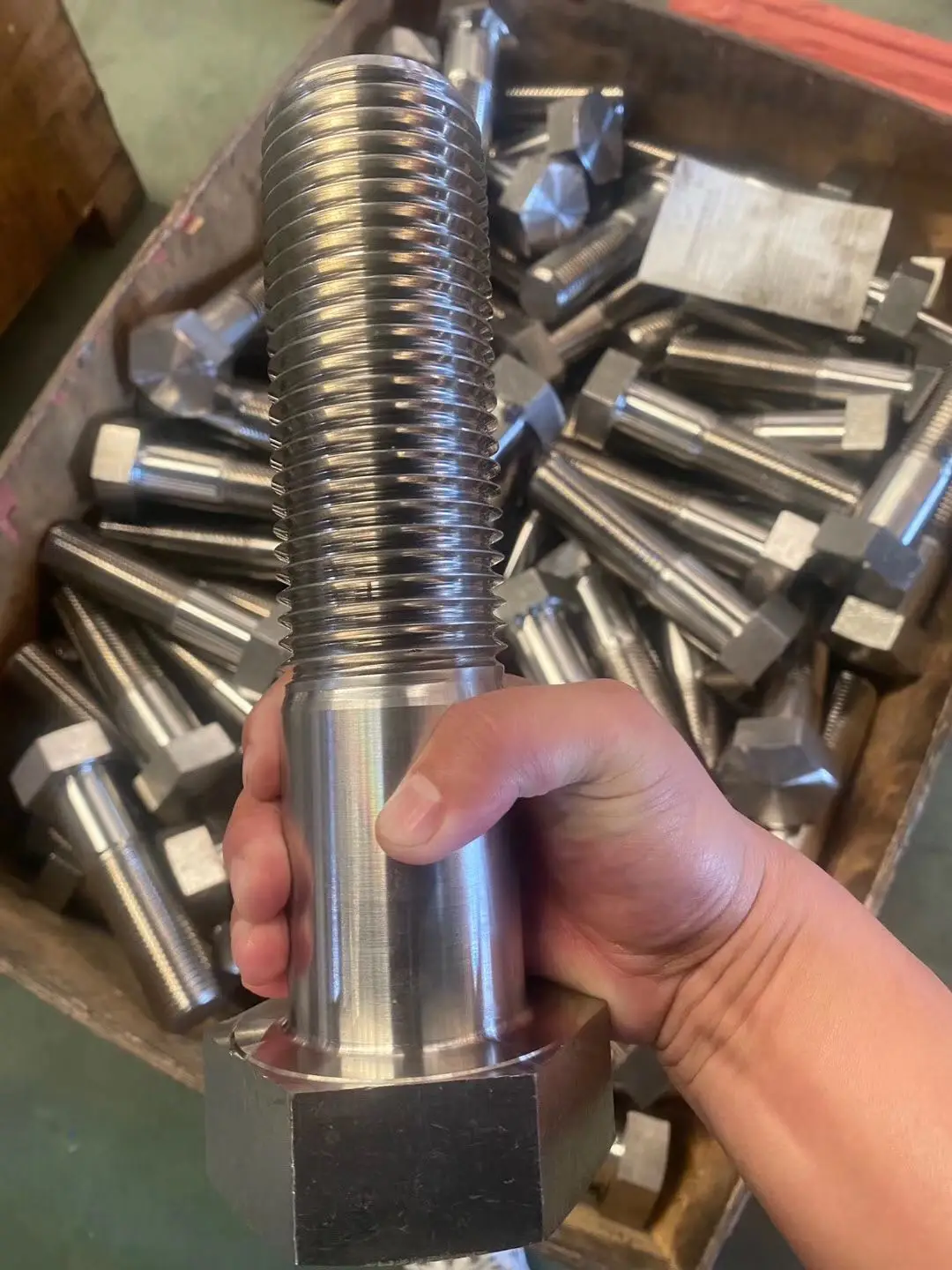 Supplier heavy industry yellow colorful galvanization half thread a193 b7 hexagonal bolt