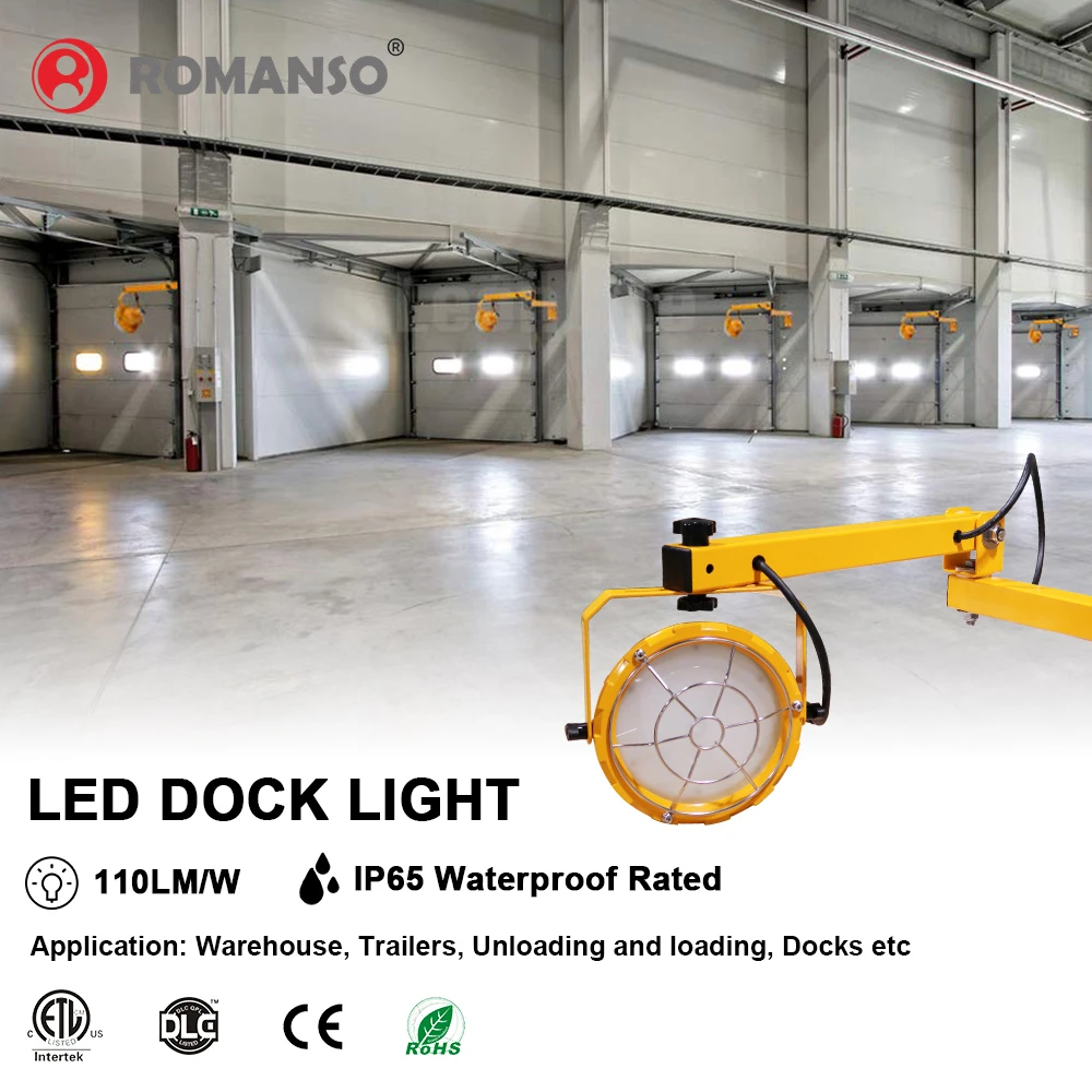 
New Industrial Lighting Heavy Duty Led Dock Loading Lights 20W 30W 50W 60W Led Dock Lights For Warehouses Docks 