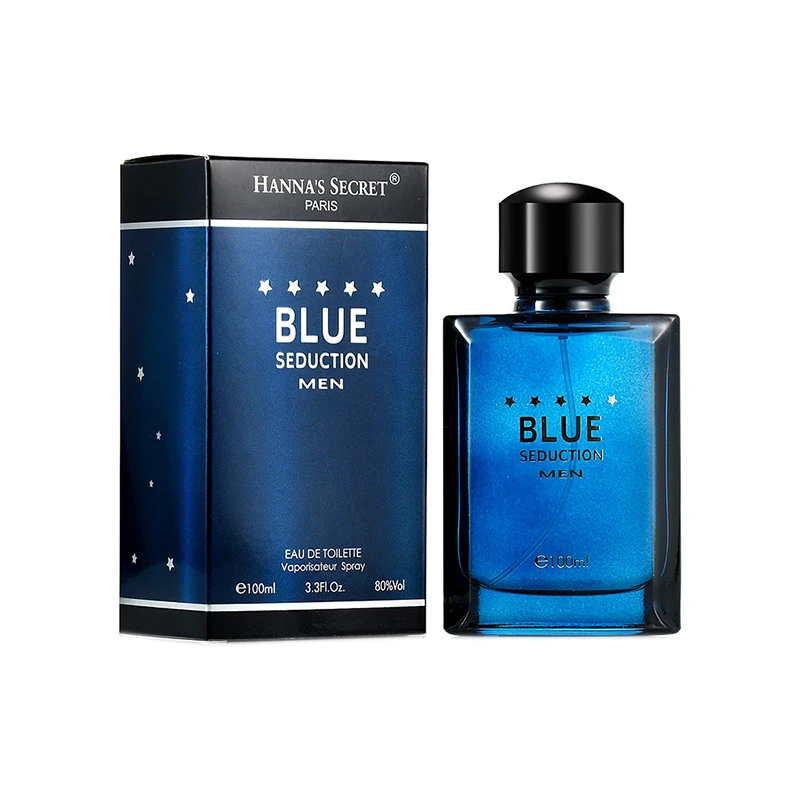 High Quality Blue Literary Perfume Natural Lasting Light Woody Fragrance Perfume for Men