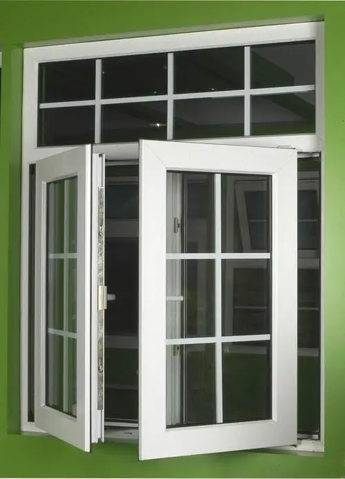 High Quality Modern PVC Windows custom Swing Opening Double Glass window