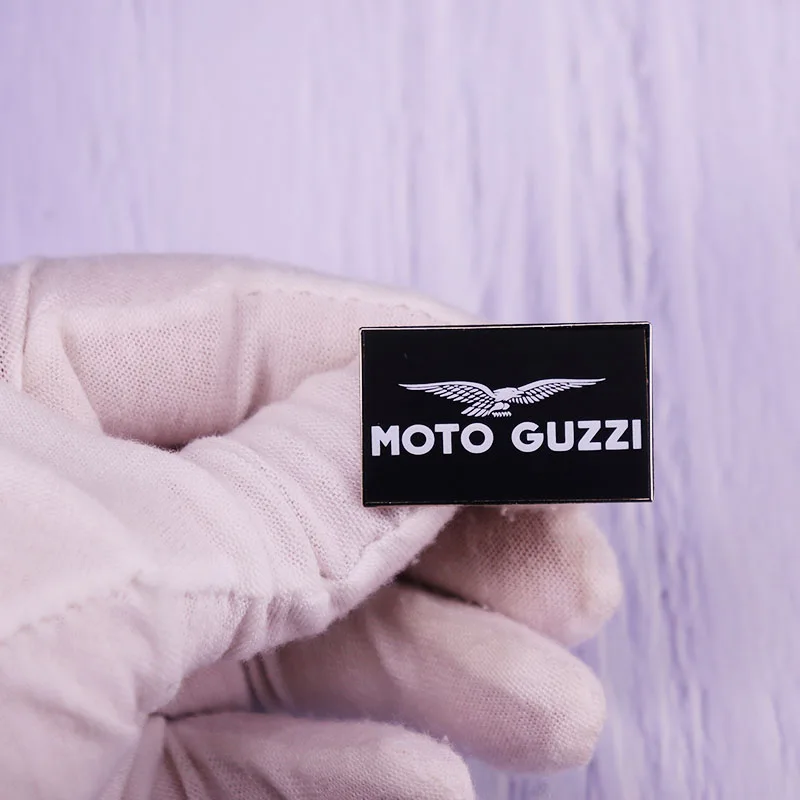 Moto Guzzi Enamel Pin Italian Motorcycle Manufacturer Logo Eagle Bike Emblem Badge Biker Brooch