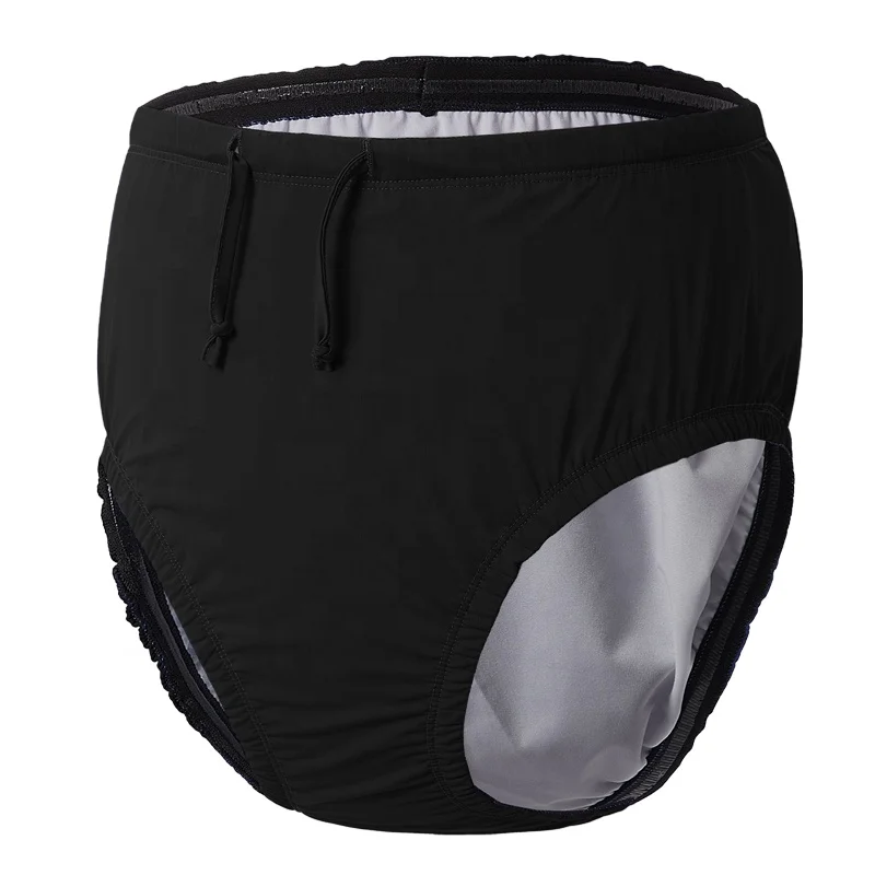 ZN-Adult Reusable Swim Diapers Special Needs Swimwear for Incontinence Cloth Diaper Covers Waterproof Underwear Men