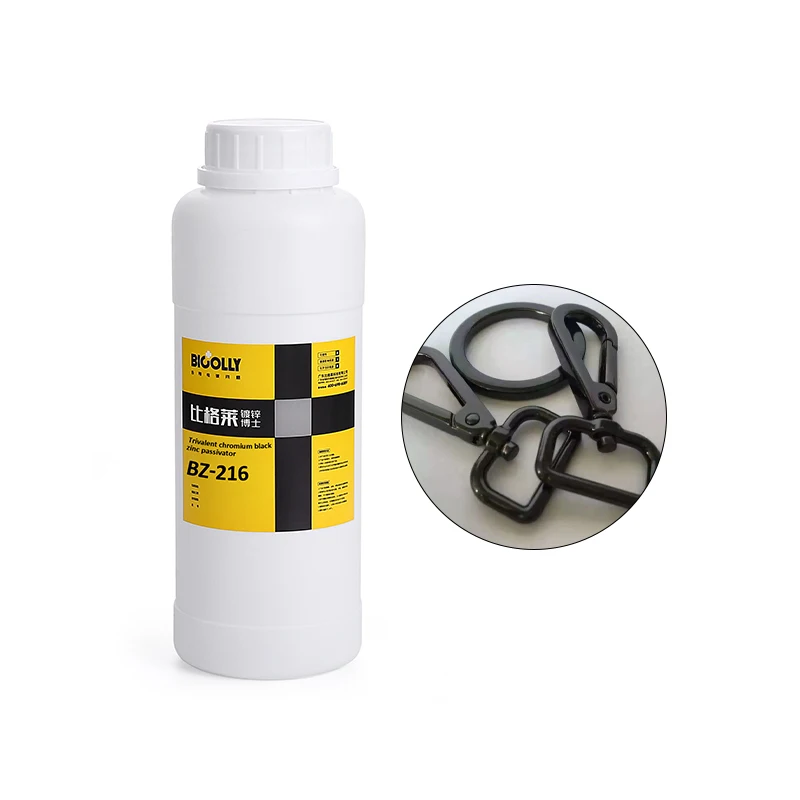 Good resistance to salt spray, salt spray test for more than 72 hours Black passivation solution for galvanizing BZ-216