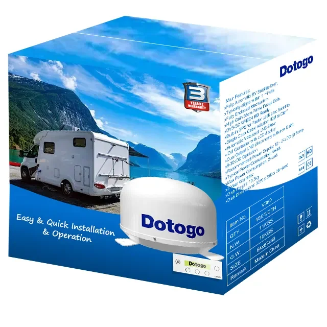 Dotogo V380 Dish Diameter 38cm ,Ku-Band  Satellite TV antenna  for Car/Train/TV antenna for Bus/Caravan