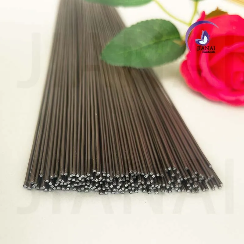 Value Pack Flower Art Wire Glue Pack Flower Pole Handmade Material Green Flower Pole Rose Green Wire Pole Leaf