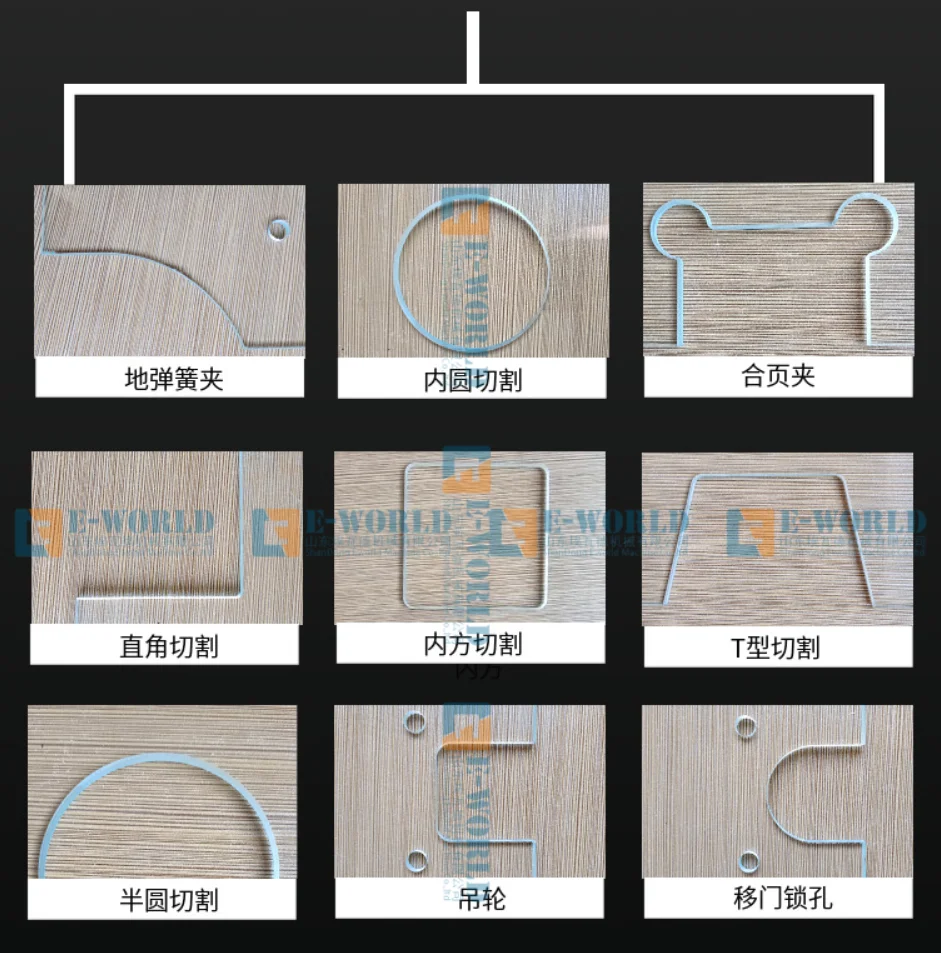 full automatic and plc control CNC Glass Milling Groove Machine used for glass milling and drilling deep processing