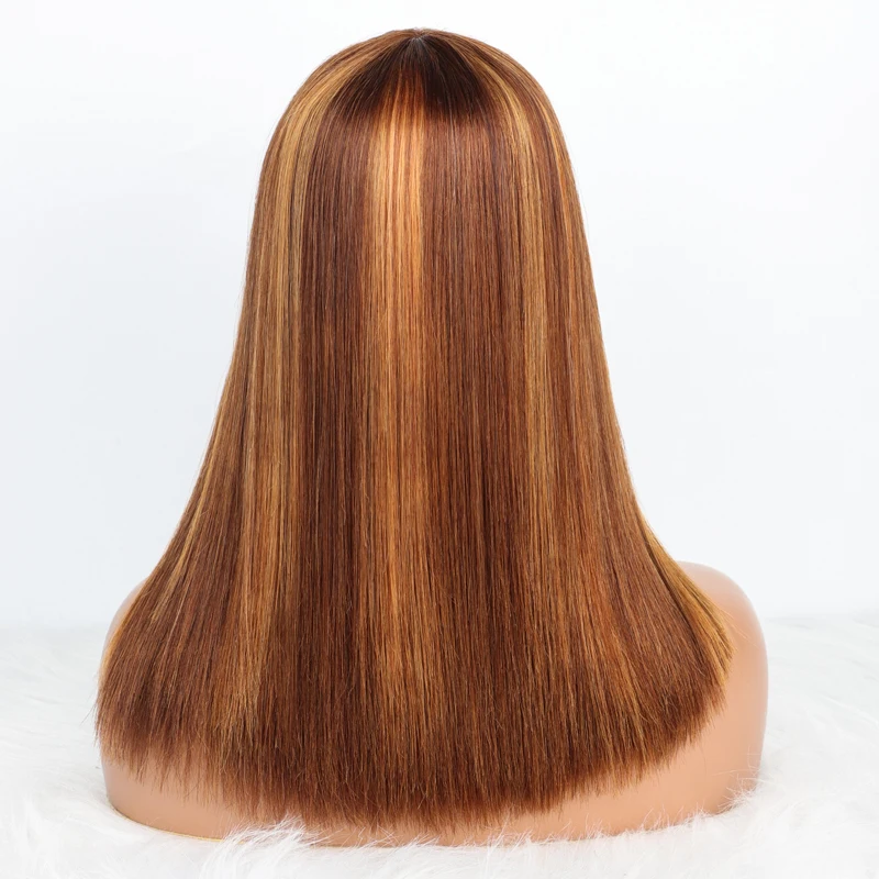 Verified Hair Supplier 99j Color 12aPeruvian Double Drawn Funmi Hair No Lace Full Head Wig Pure Human Hair Short Bob with Fringe