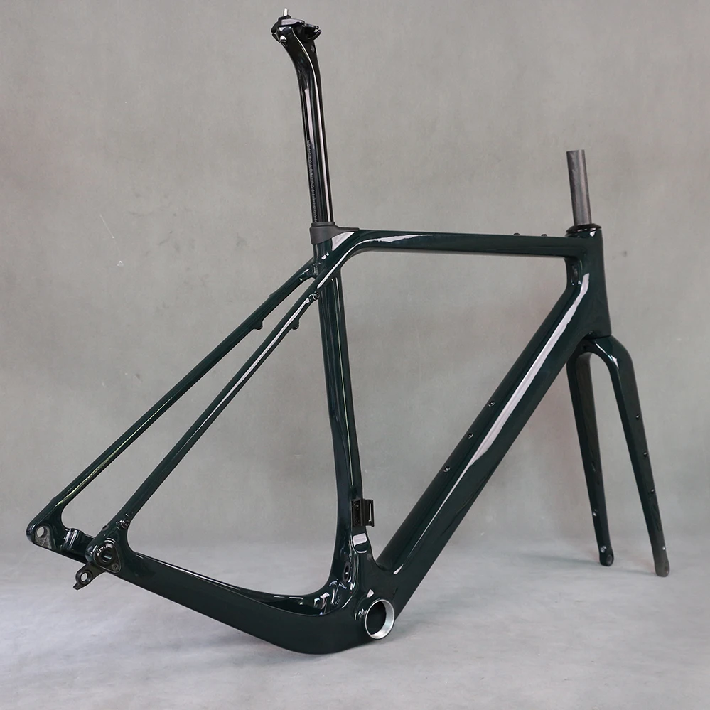 GR048 SERAPH Carbon frame Disc brake Gravel Bike Full Hidden Cable bicycle part Carbon Fiber T1000 T4 700X50C frameset Paint