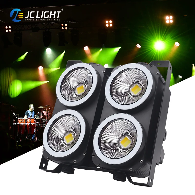 4 глаза аудитории Dmx512 светодиодный Cob Blinder свет 4*100 Вт холодный белый теплый 2 в 1 светодиодные пиковые шоры
