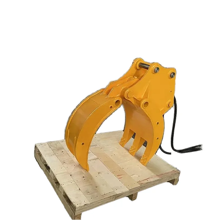 OEM Factory Price Excavator Attachments Log Grab Demolition Steel Scrap Grapple Hydraulic Rotating Wood Rock Stone Grapple